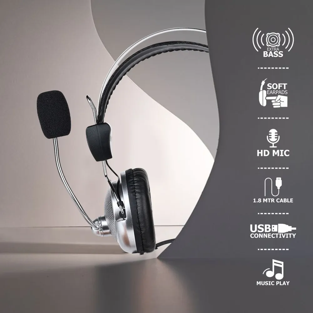Quantron QHP360 USB Wired Headphone view 4